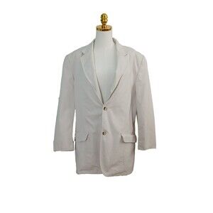 Claiborne Men's Blazer Suit Sport Jacket Size 44R Cotton Work Office Career